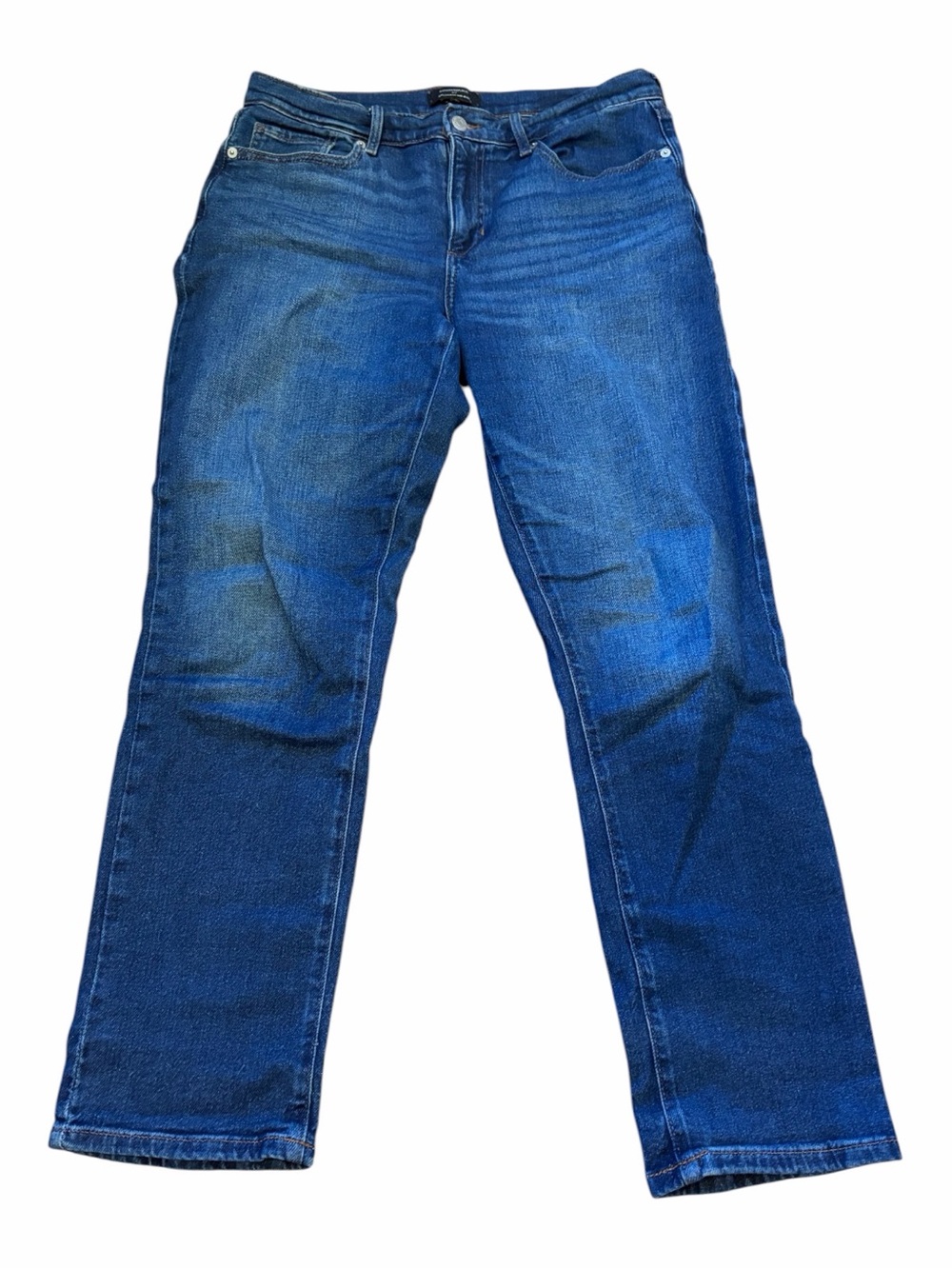 Normcore Retro Mid Rise Girlfriend Jeans Medium Wash Straight Leg Size 29/8